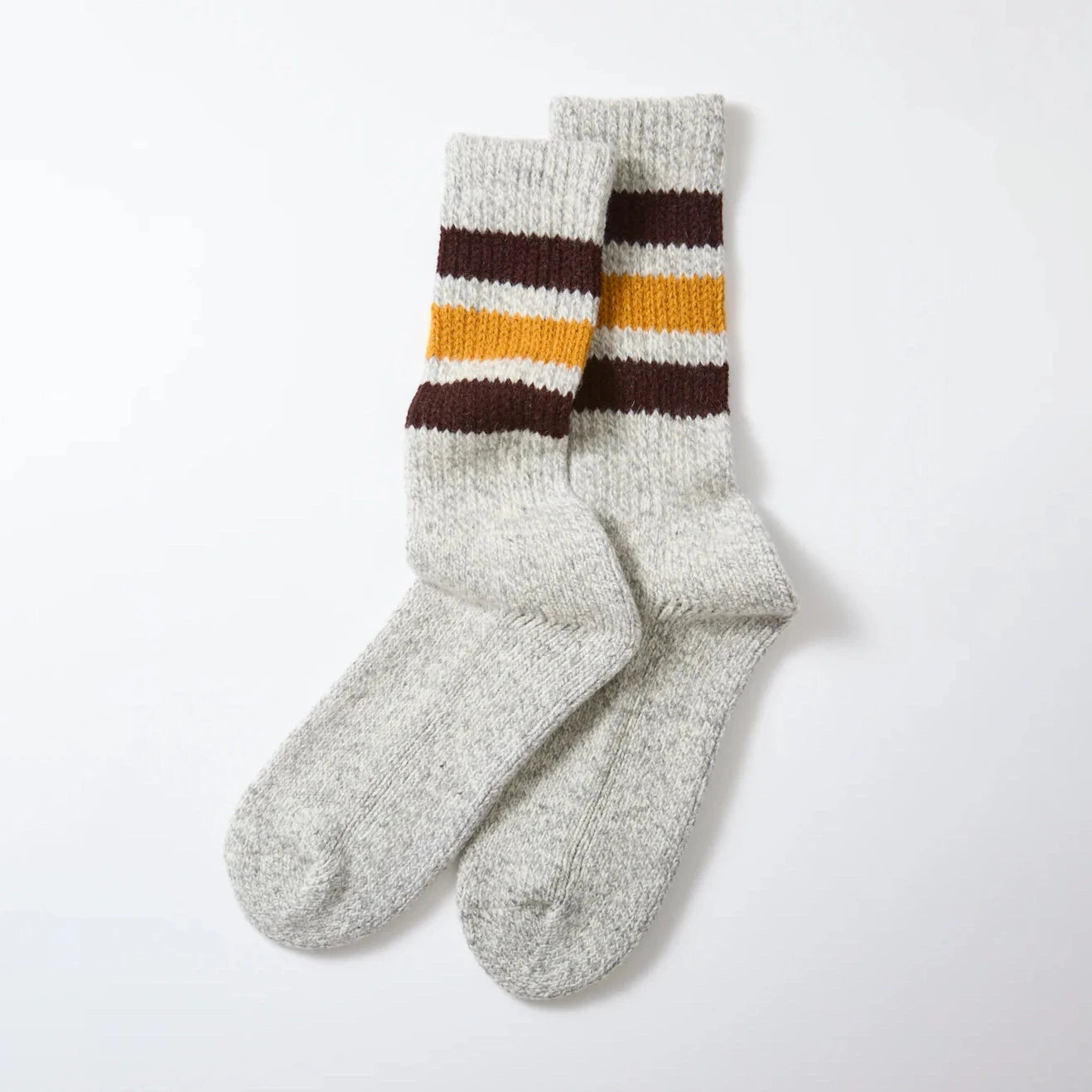 ROTOTO | Old School Work Boot Socks Socks ROTOTO Brown / Gold Small 