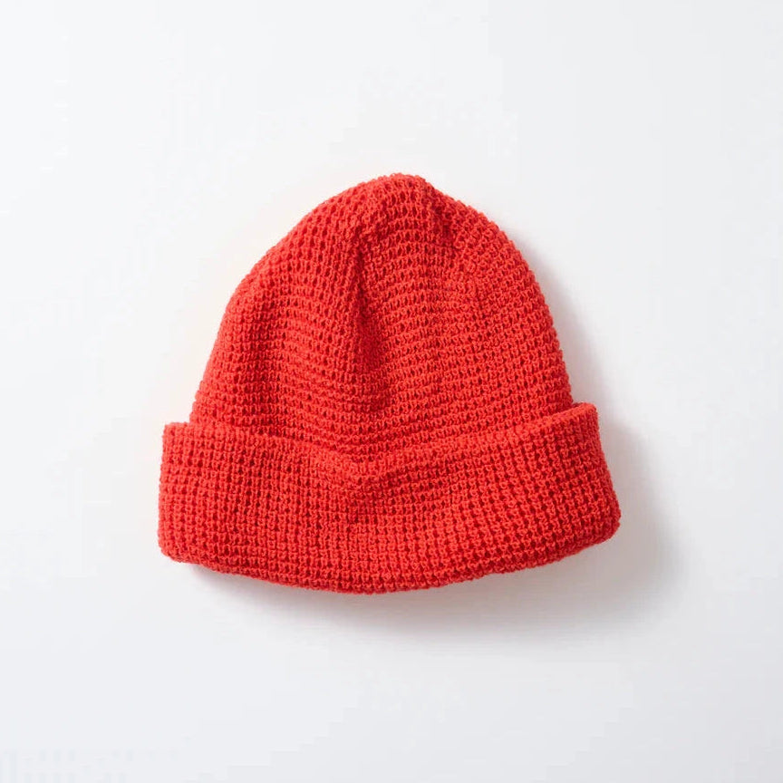 Rototo | Waffle Watch Cap Hat ROTOTO Red 