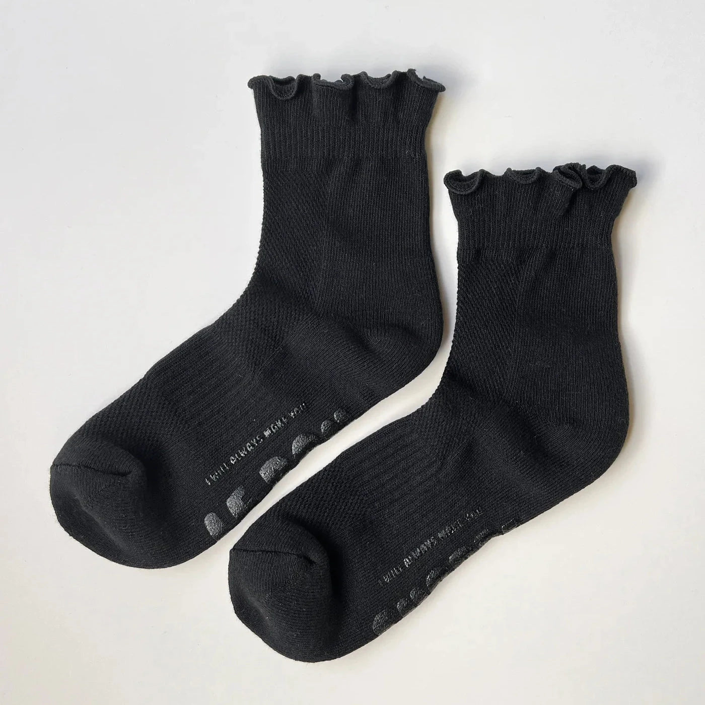 Ruffled Hugger Crew Socks Socks LE BON SHOPPE 