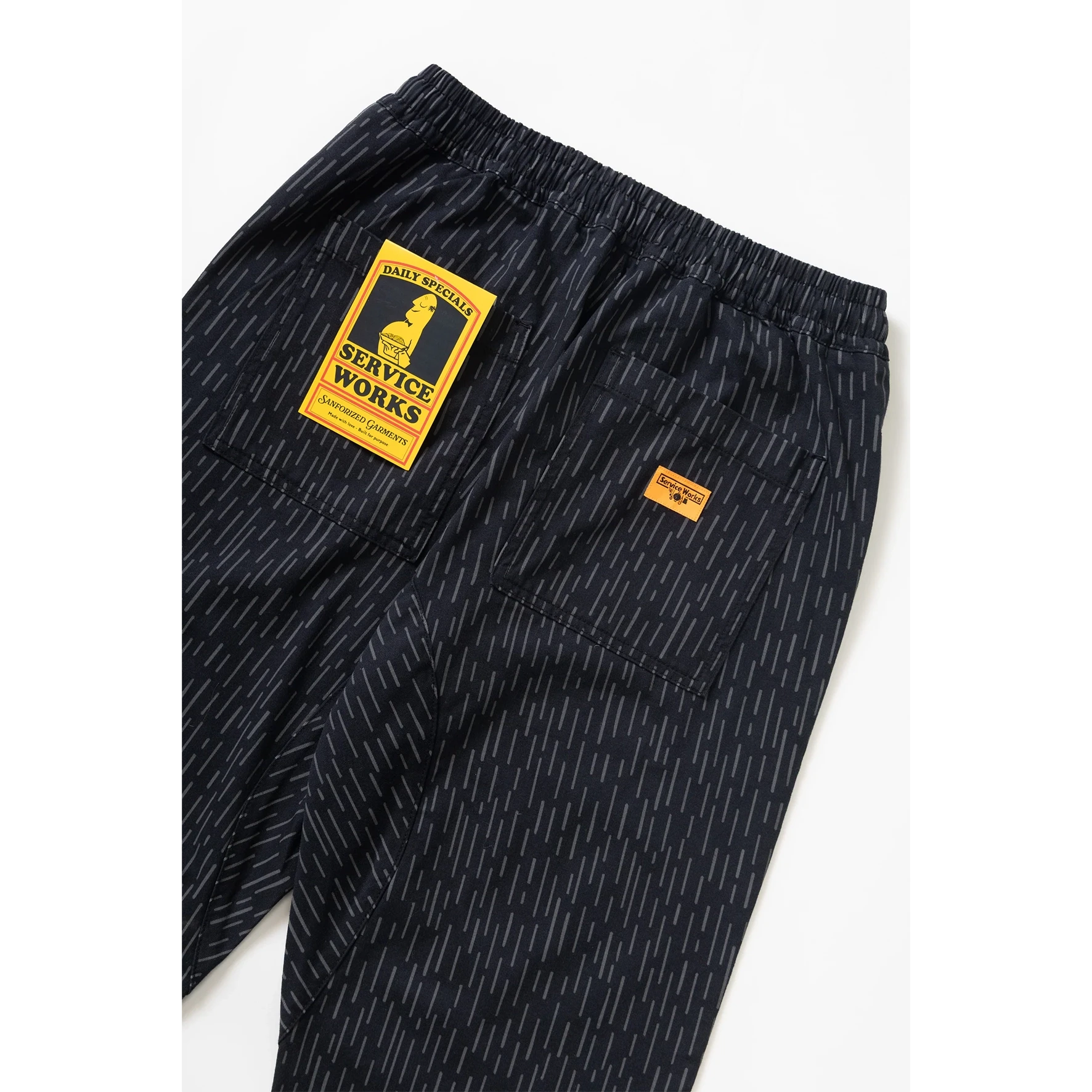 Service Works | Drill Printed Chef Pants | Raindrop Chef Pants Apparel Service Works 