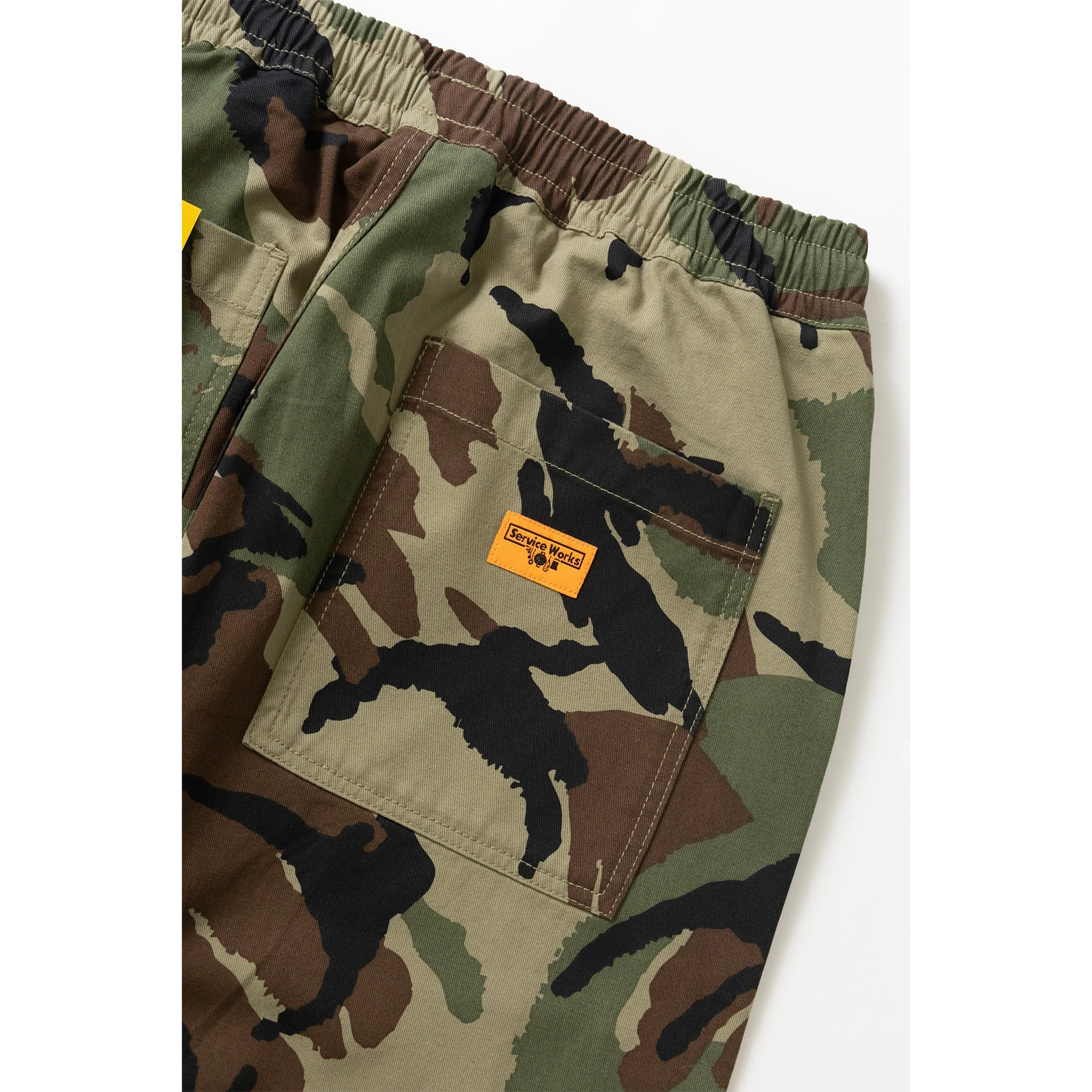 Service Works | Drill Printed Chef Pants | Woodland Chef Pants Apparel Service Works 