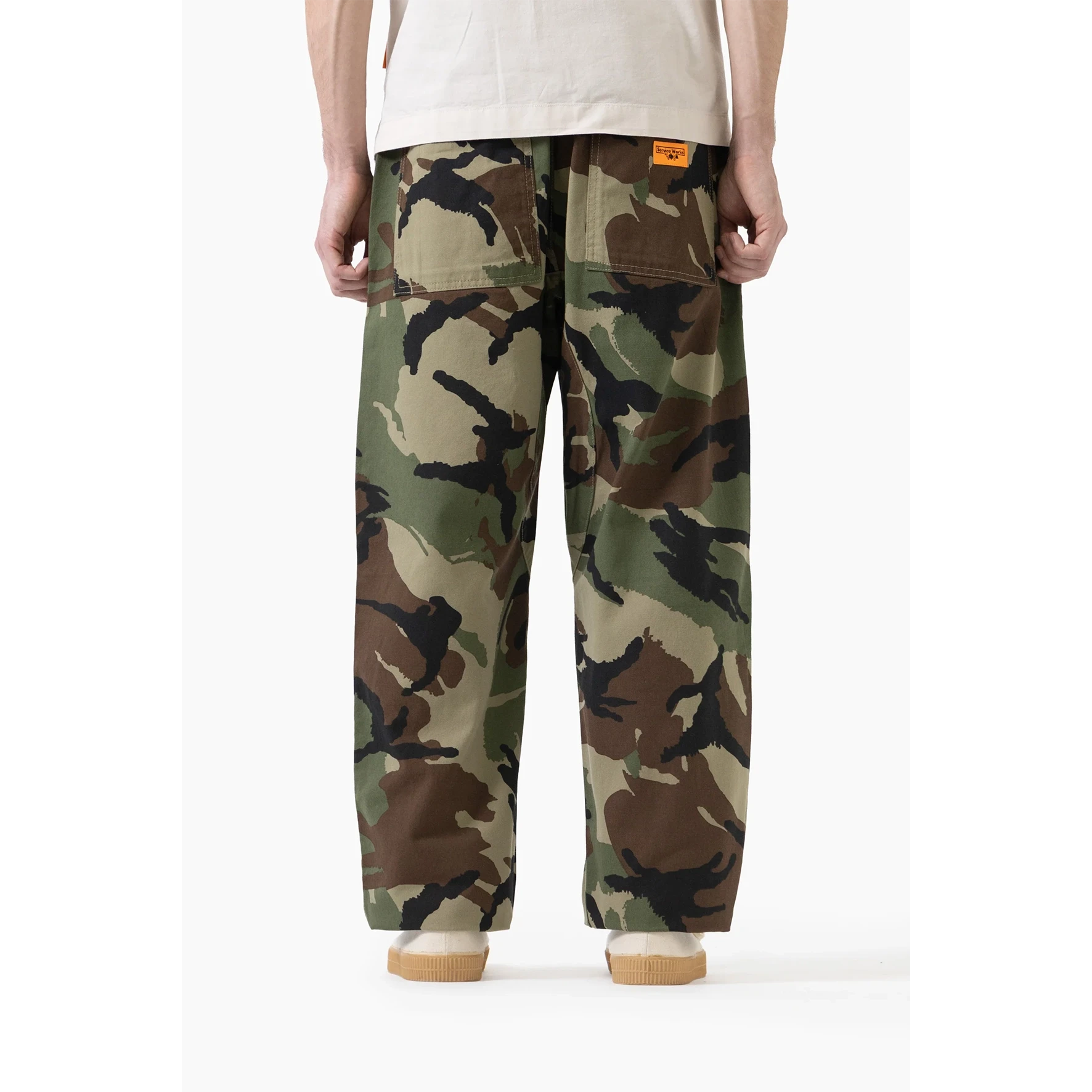 Service Works | Drill Printed Chef Pants | Woodland Chef Pants Apparel Service Works 