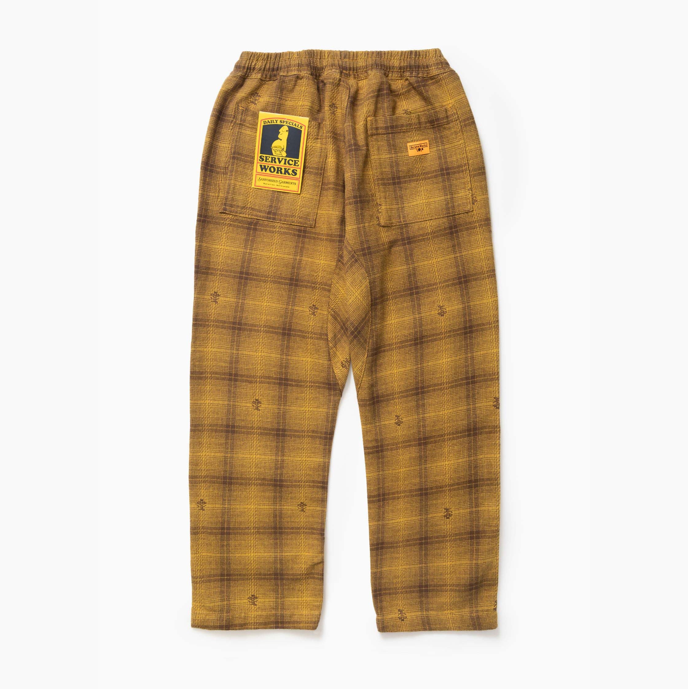 Service Works | Thistle Plaid Chef Pants Service Works 