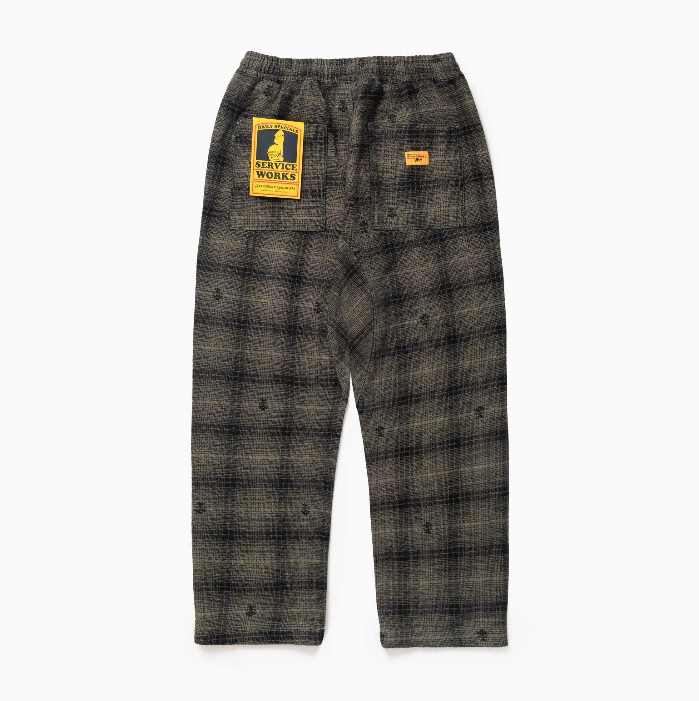 Service Works | Thistle Plaid Chef Pants Service Works 