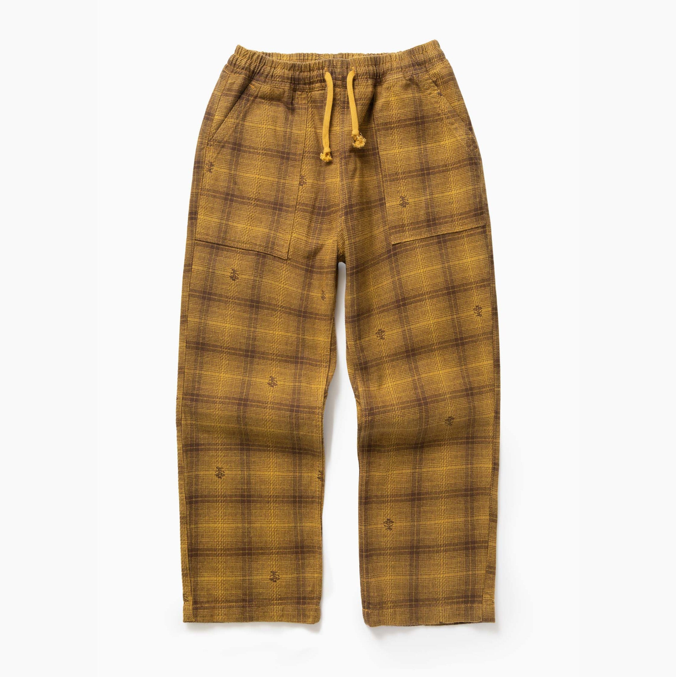 Service Works | Thistle Plaid Chef Pants Service Works Ochre Thistle XS 