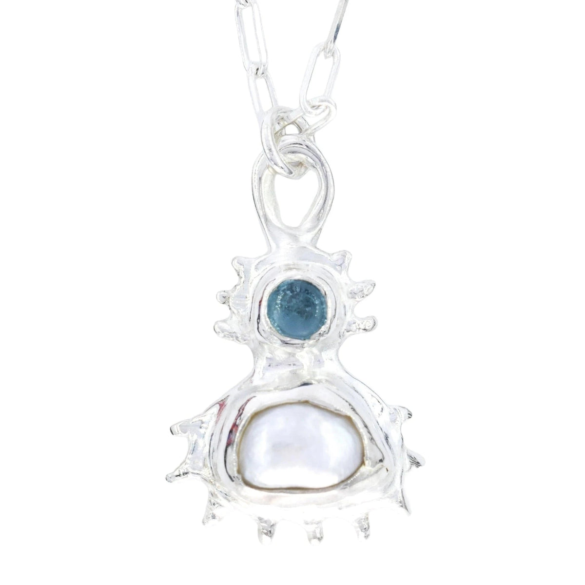 Silver Coral Pendant Necklace Annoushe Jewelry 