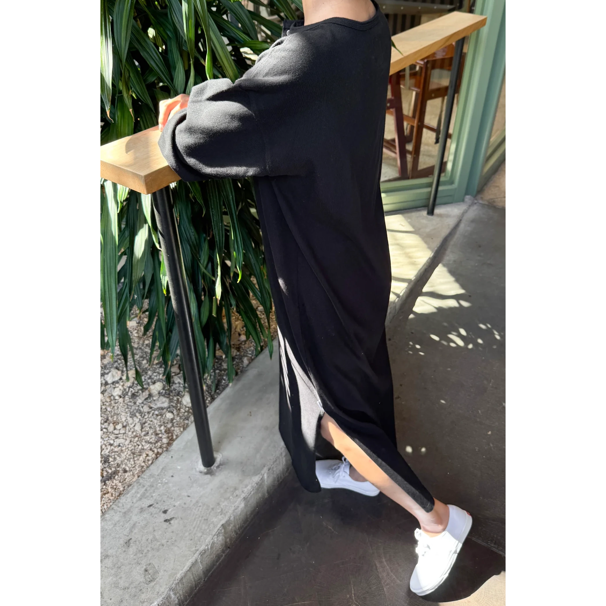 Soft Jersey Henley Dress LE BON SHOPPE 