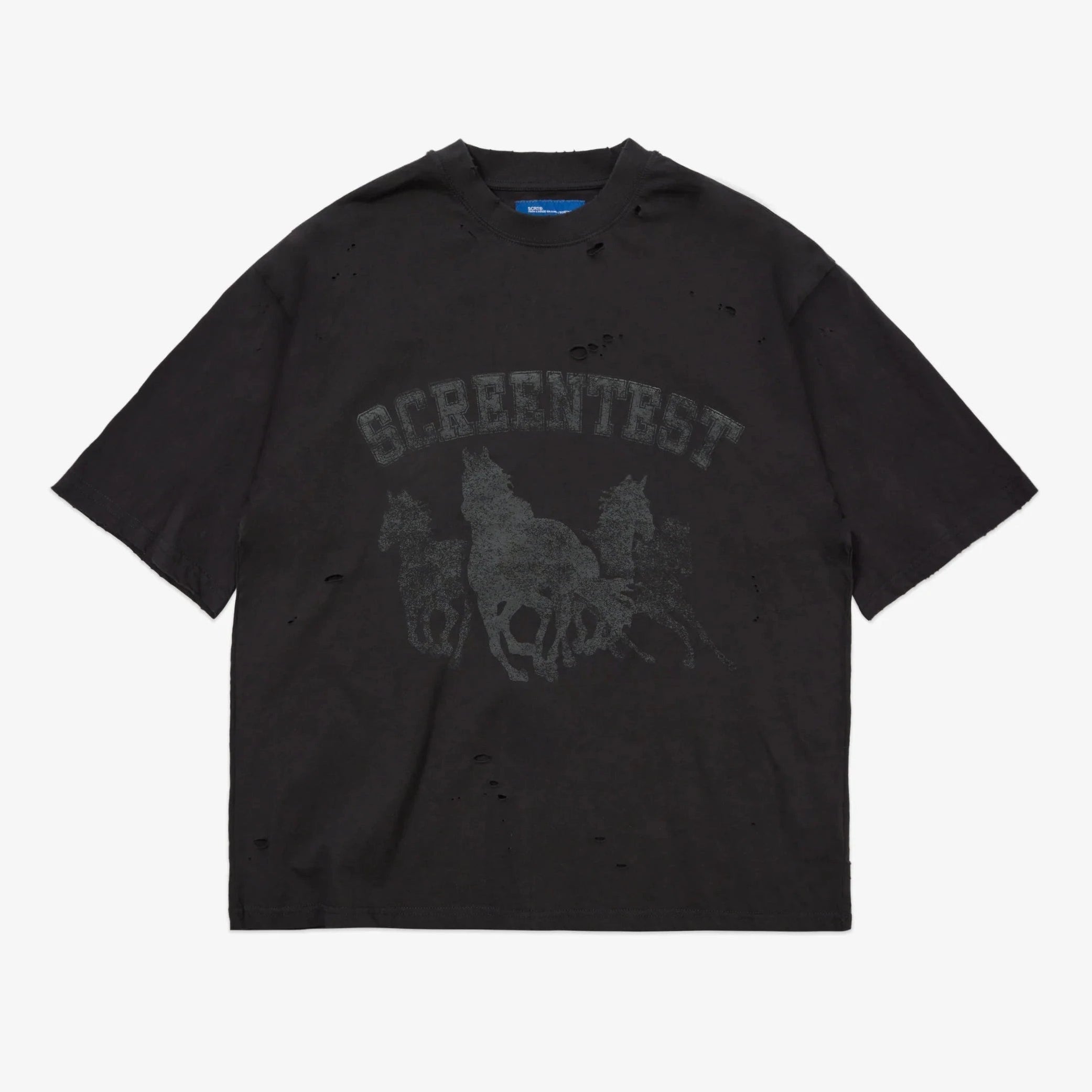 Stampede Distressed T-Shirt Apparel SCRT® Black XS 
