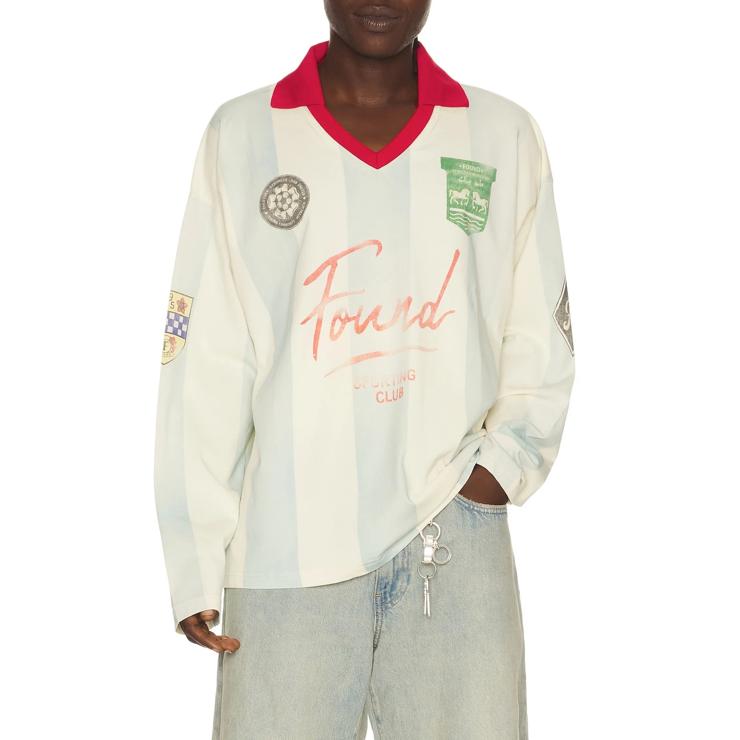 Striped Sport L/S Jersey T-Shirt Found 