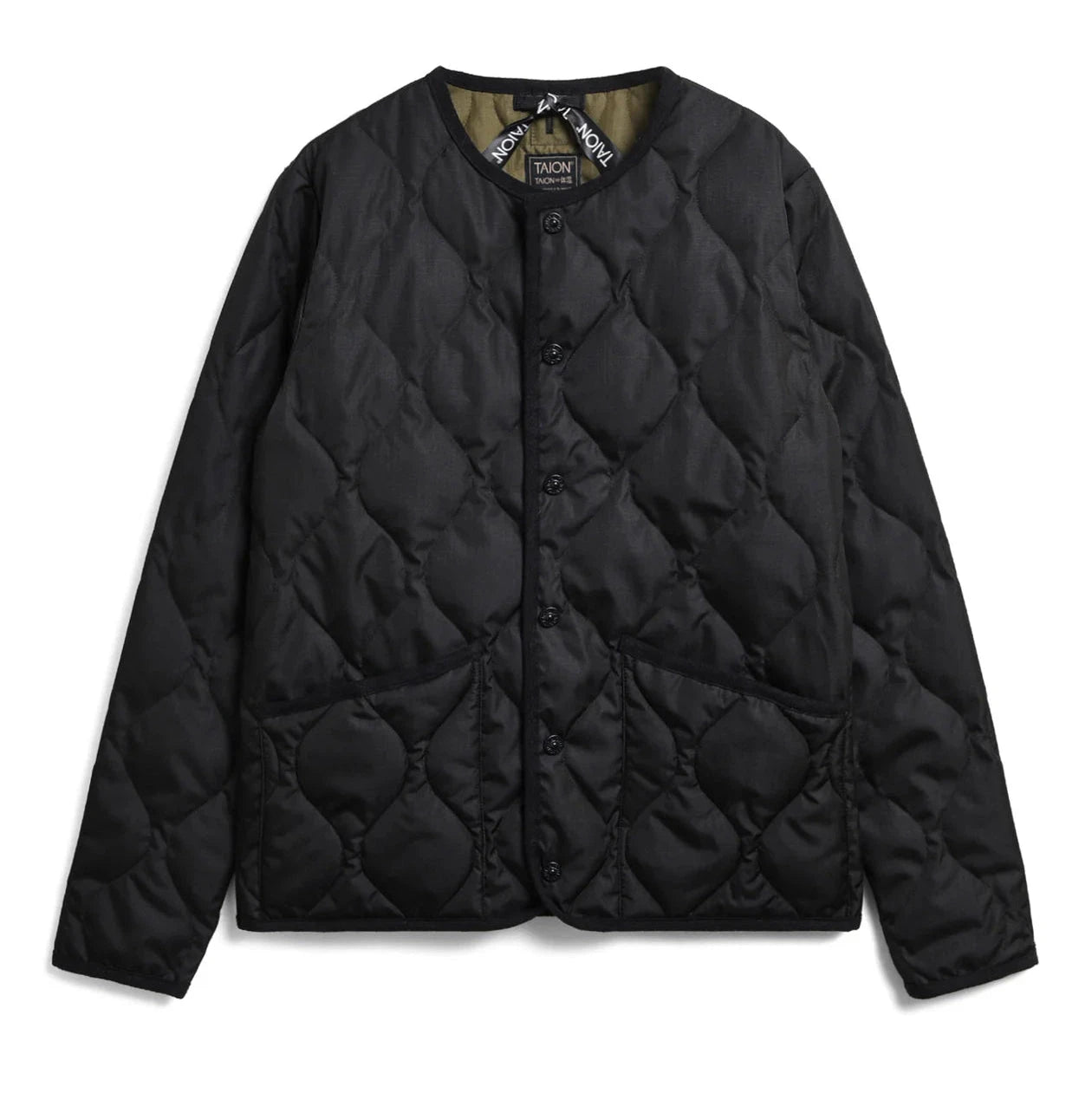 Taion | Crew Neck Down Jacket Taion Black Small 