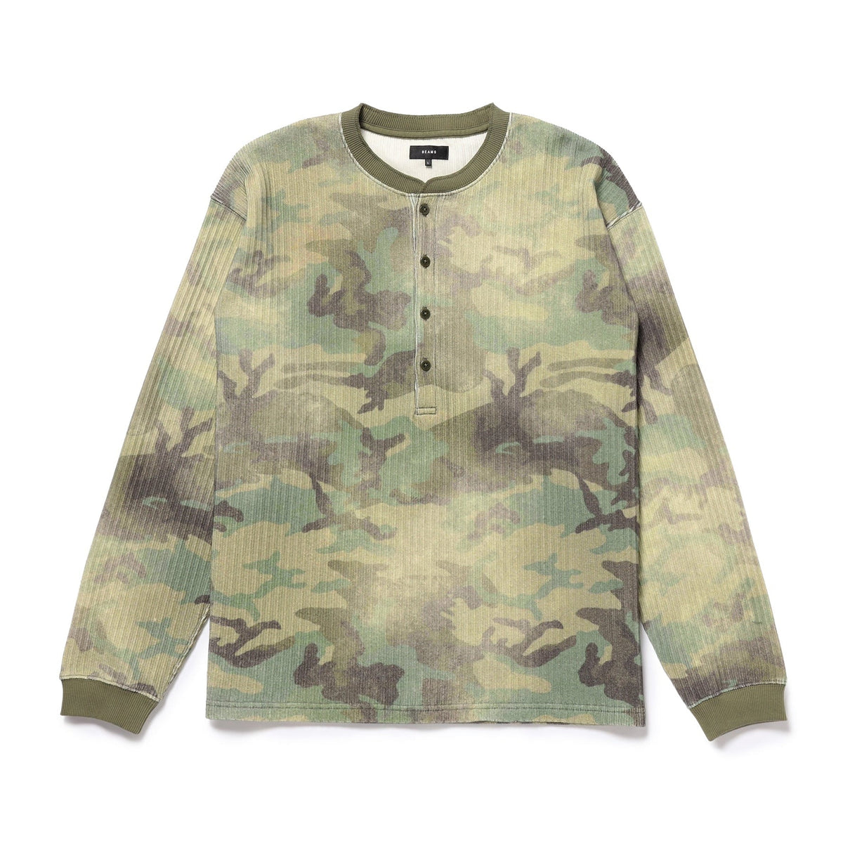 Tuck Henley Neck Tee BEAMS 