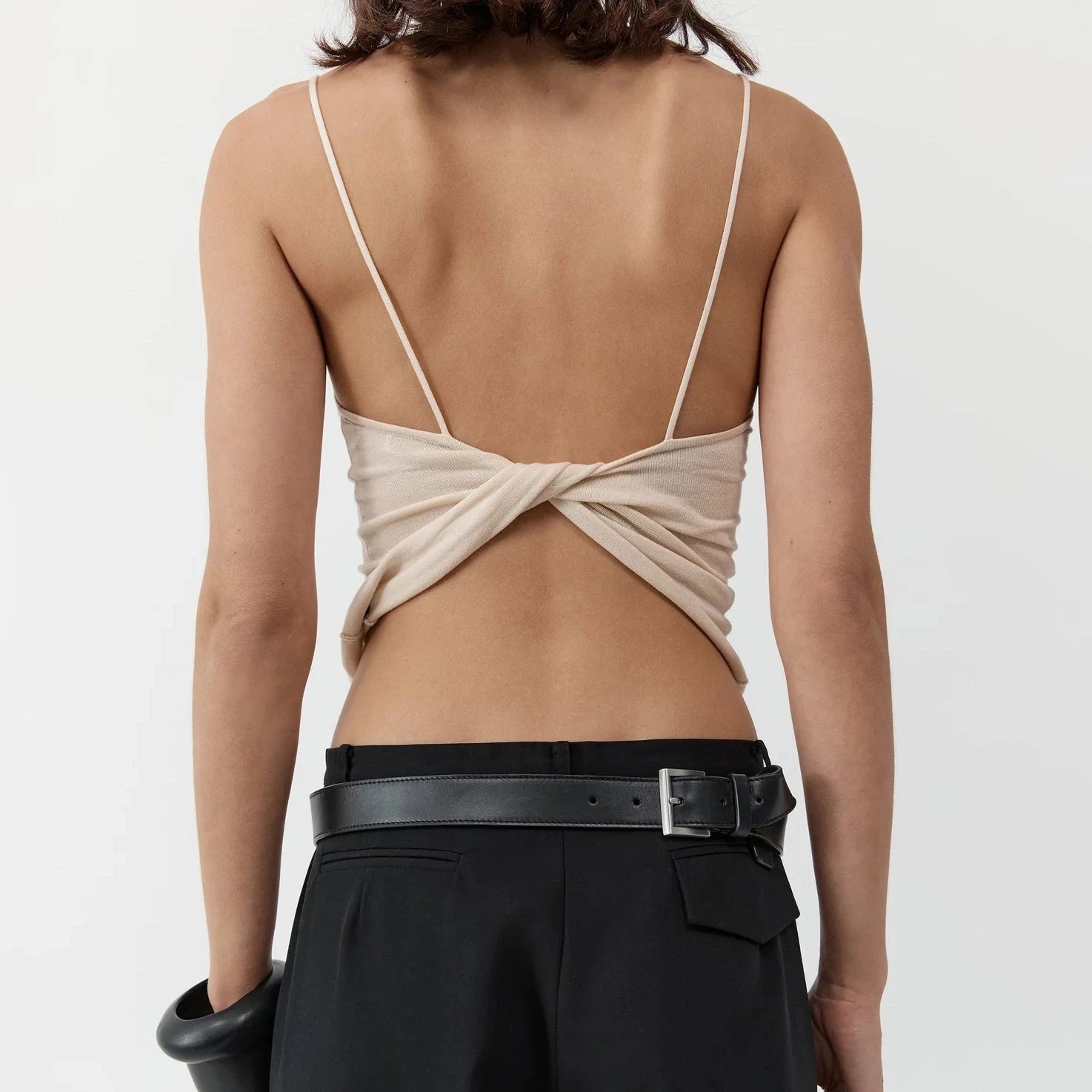 Twist Back Knit Top | Shell St. Agni 
