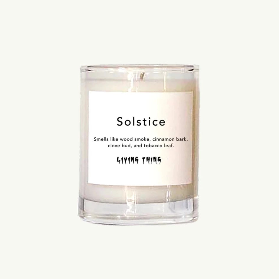 Votive Candle | SOLSTICE | Wood smoke, cinnamon bark, clove bud, tobacco leaf Living Thing 