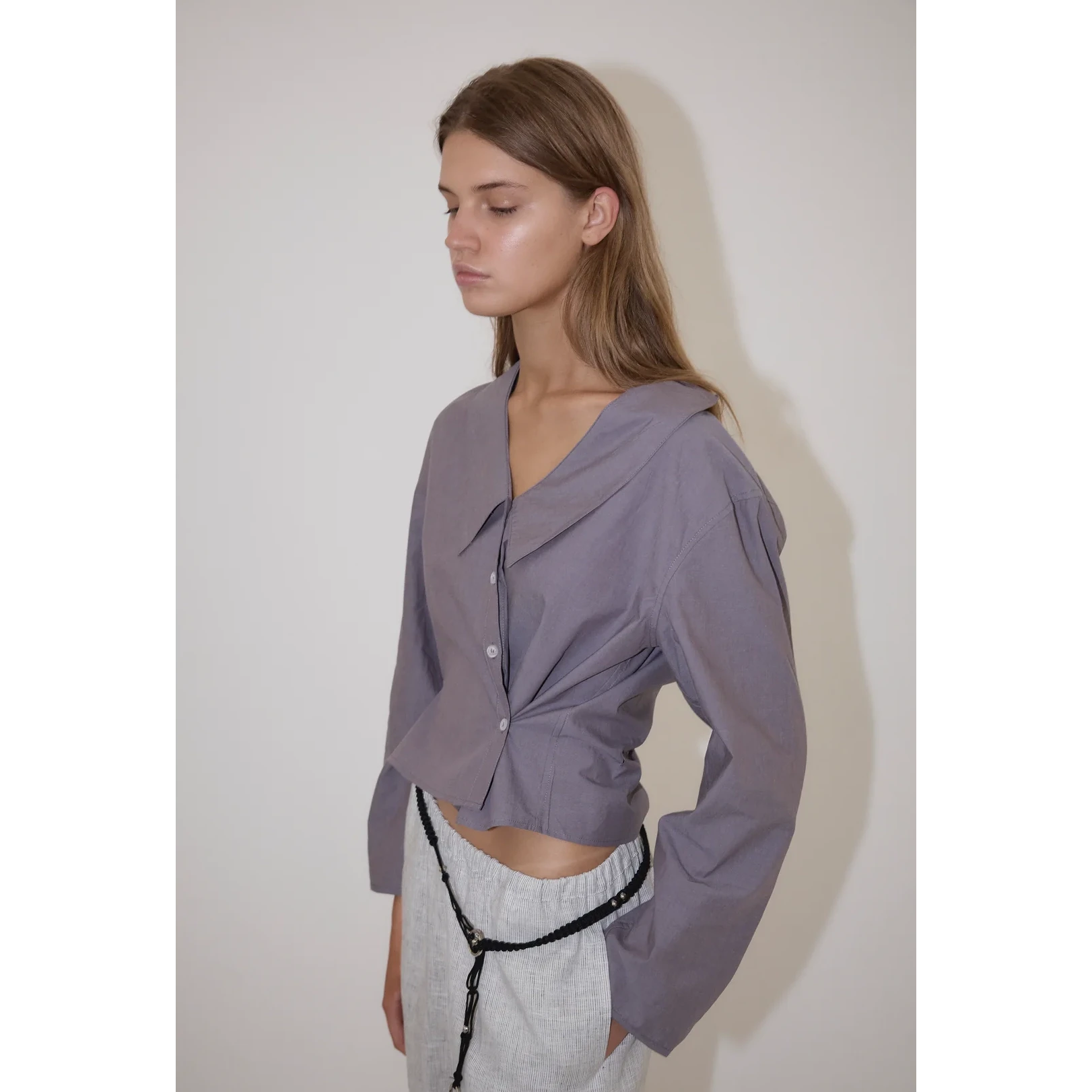 Waist Button Shirt | Currant Deiji Studios 