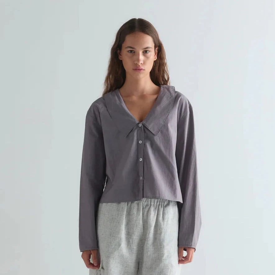 Waist Button Shirt | Currant Deiji Studios 