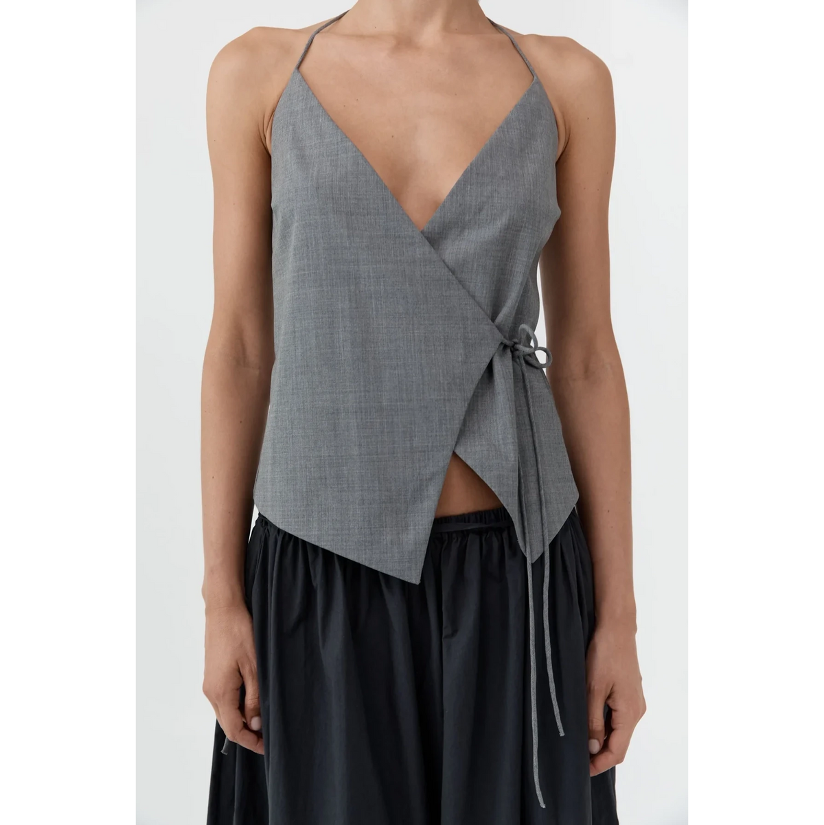 Wool Rouleau Halter Top St. Agni 