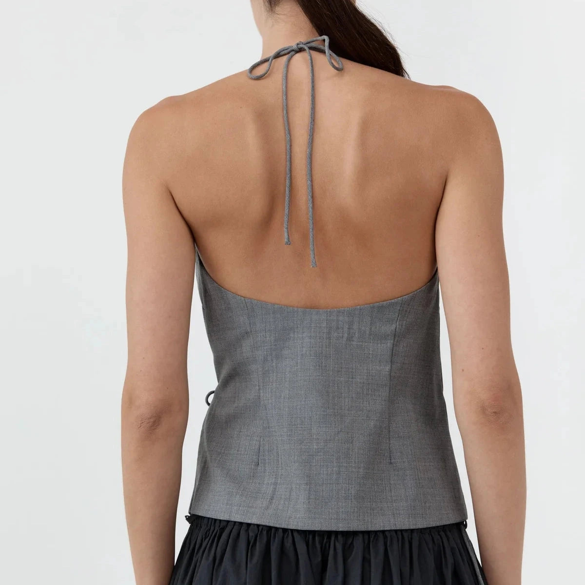 Wool Rouleau Halter Top St. Agni 