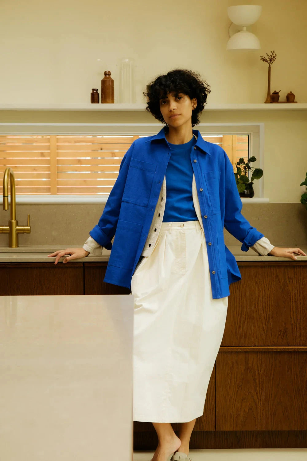 Wright Overshirt | Cobalt L.F.Markey 