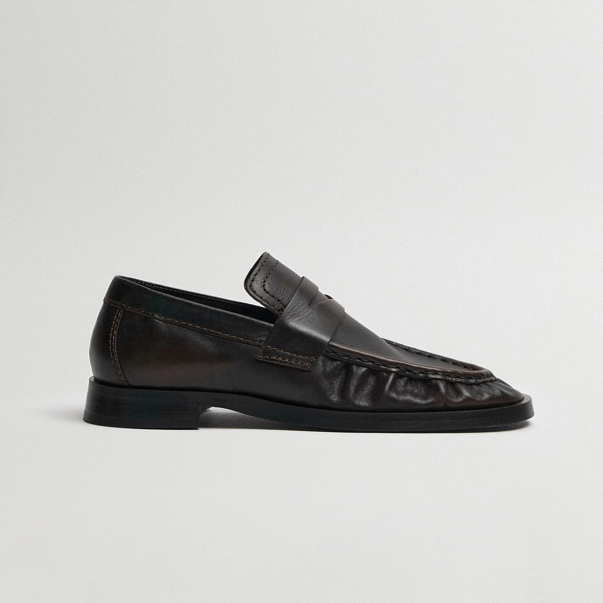 Zita Moccasin Loafers | Brown Black Loafers MIISTA 