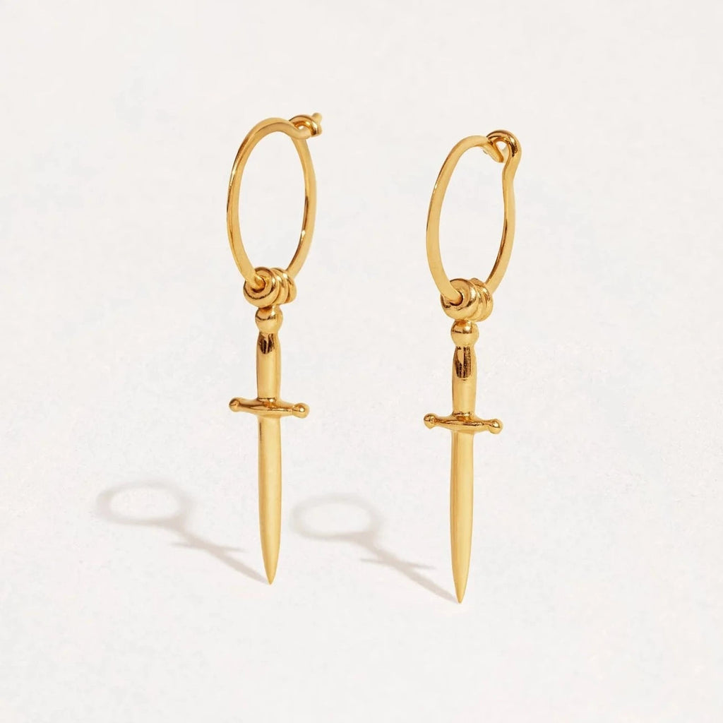 Dagger Hoop Earrings