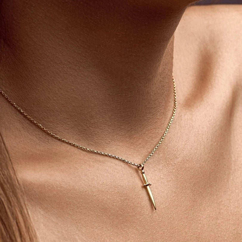 Dainty Dagger Necklace LUNAI JEWELLERY 