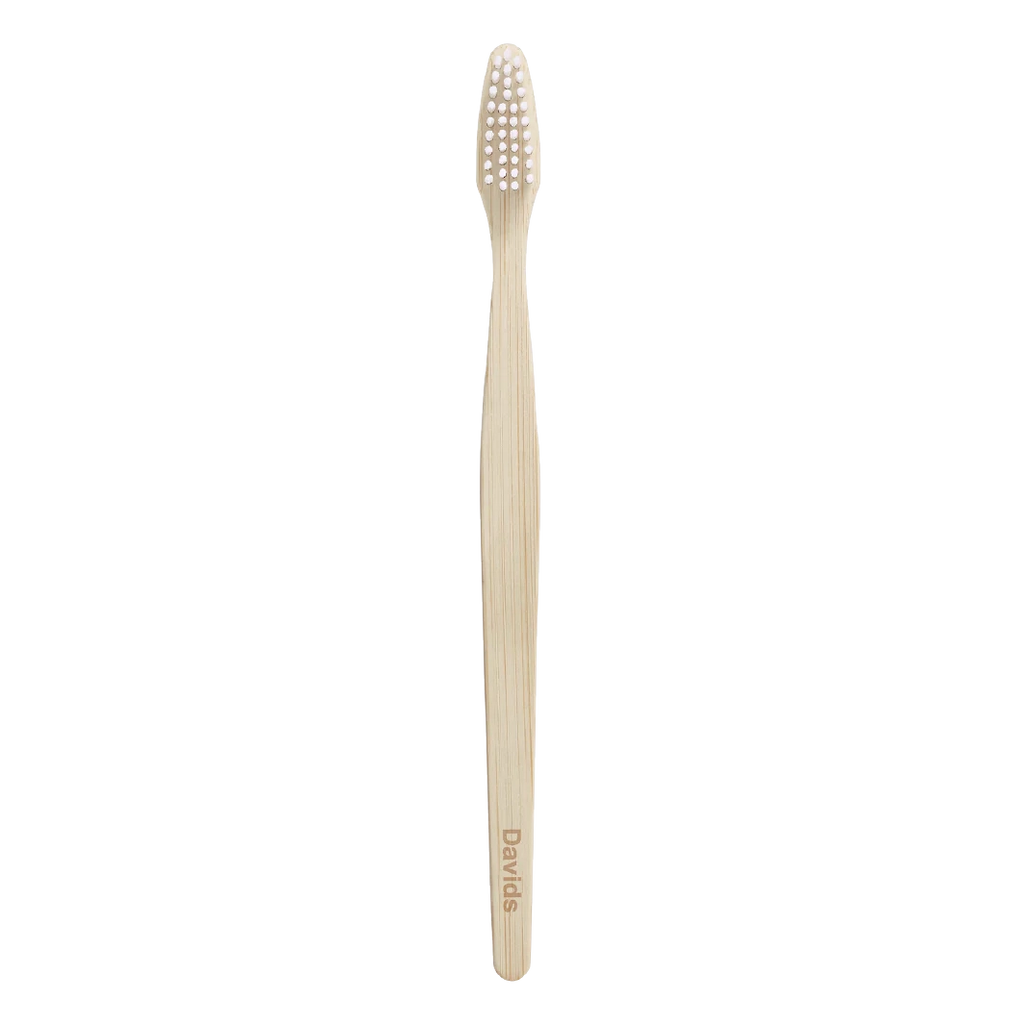 Davids Premium Bamboo Toothbrush | Single (adult) Davids Natural Toothpaste 