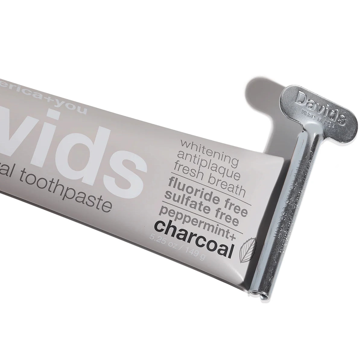 Davids Premium Toothpaste | Charcoal + Peppermint Davids Natural Toothpaste 