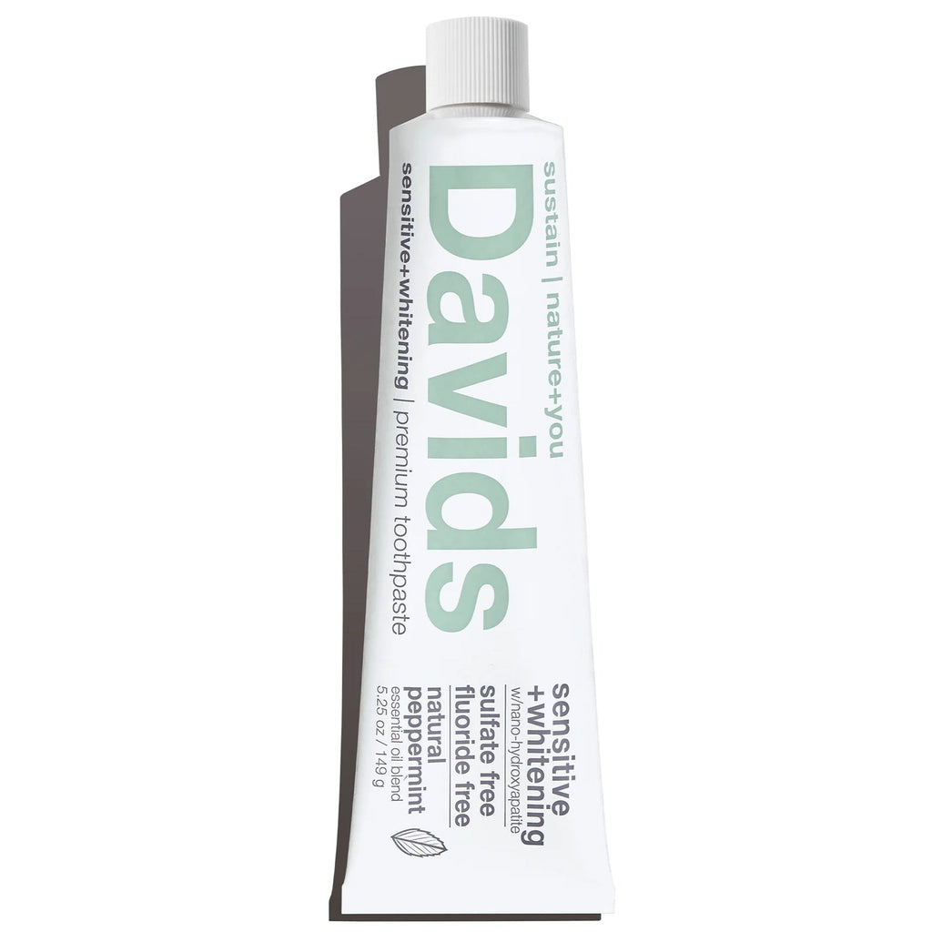 Davids Premium Toothpaste | Sensitive + Whitening Nano-Hydroxyapatite Davids Natural Toothpaste 