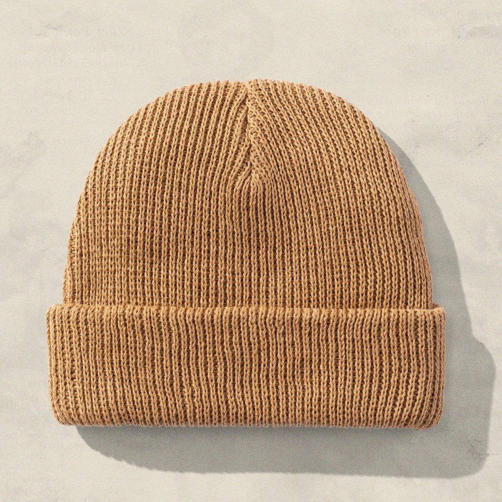 Hemp Beanie - Tan WeldRed Cap Cards 