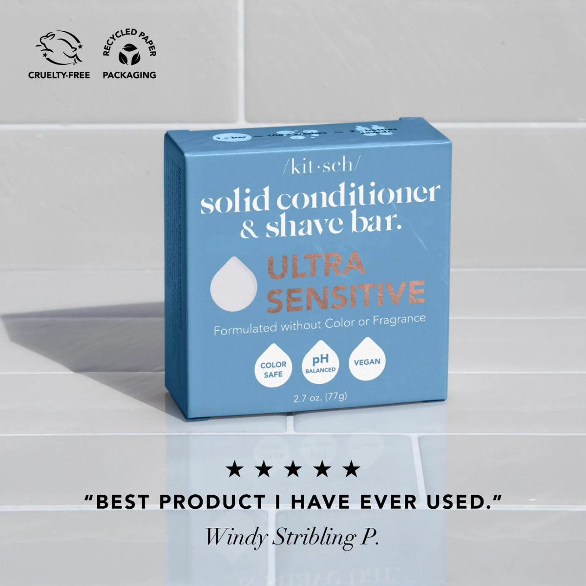 Kitsch Ultra Sensitive Solid Conditioner & Shave Bar Bristol