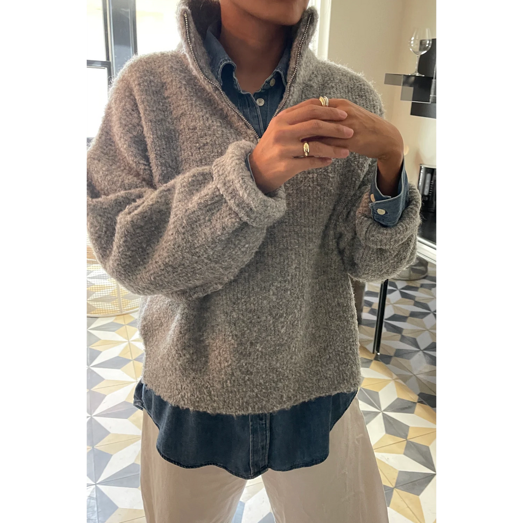 Le Bon Shoppe | Andre Sweater Apparel LE BON SHOPPE heather grey XS/S 