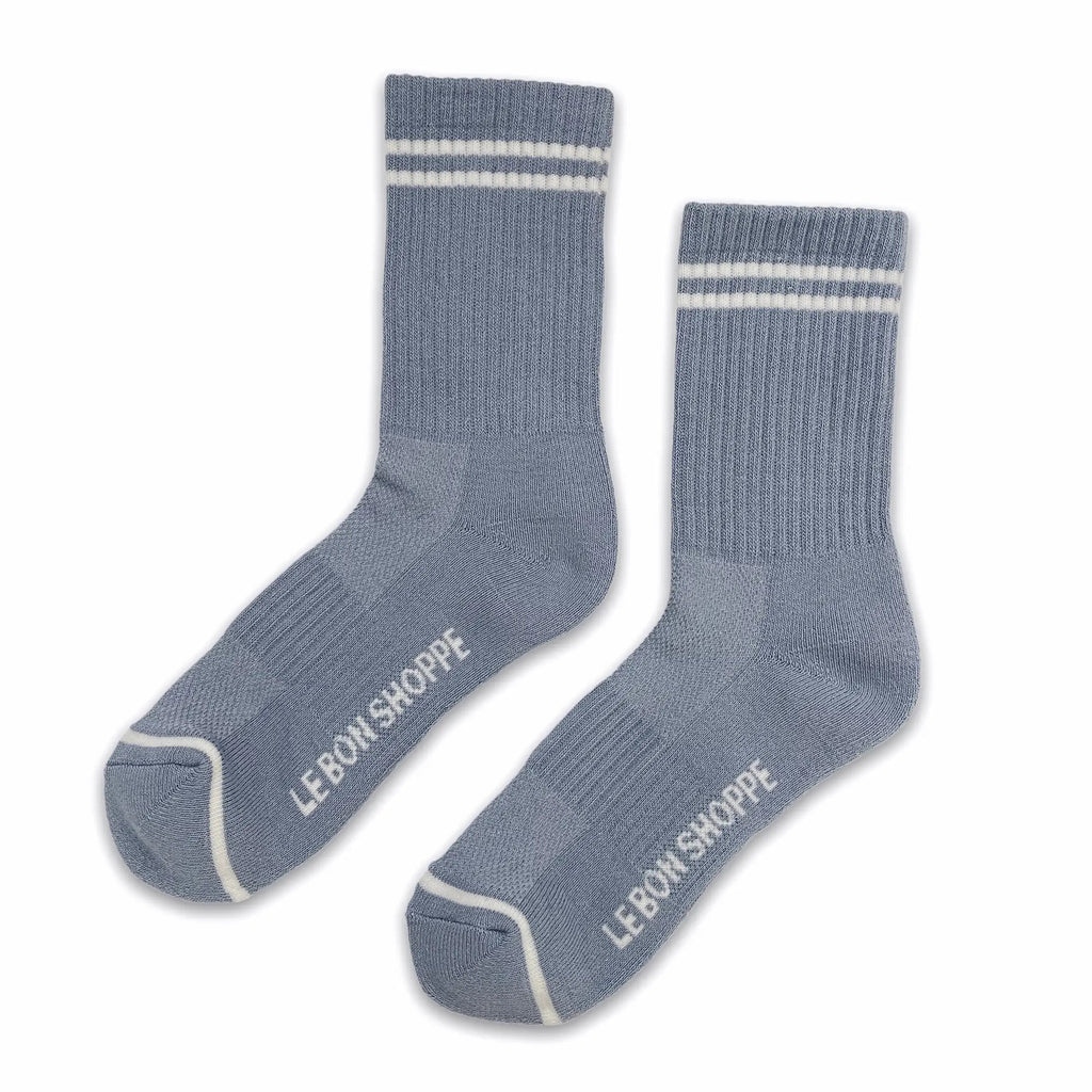 Le Bon Shoppe | Boyfriend Socks Socks LE BON SHOPPE Blue Grey 
