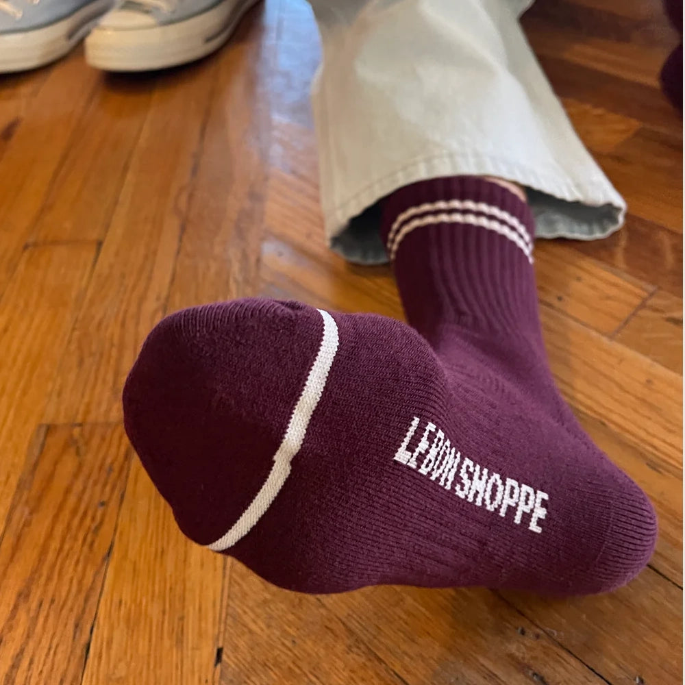 Le Bon Shoppe | Boyfriend Socks Socks LE BON SHOPPE Maroon 