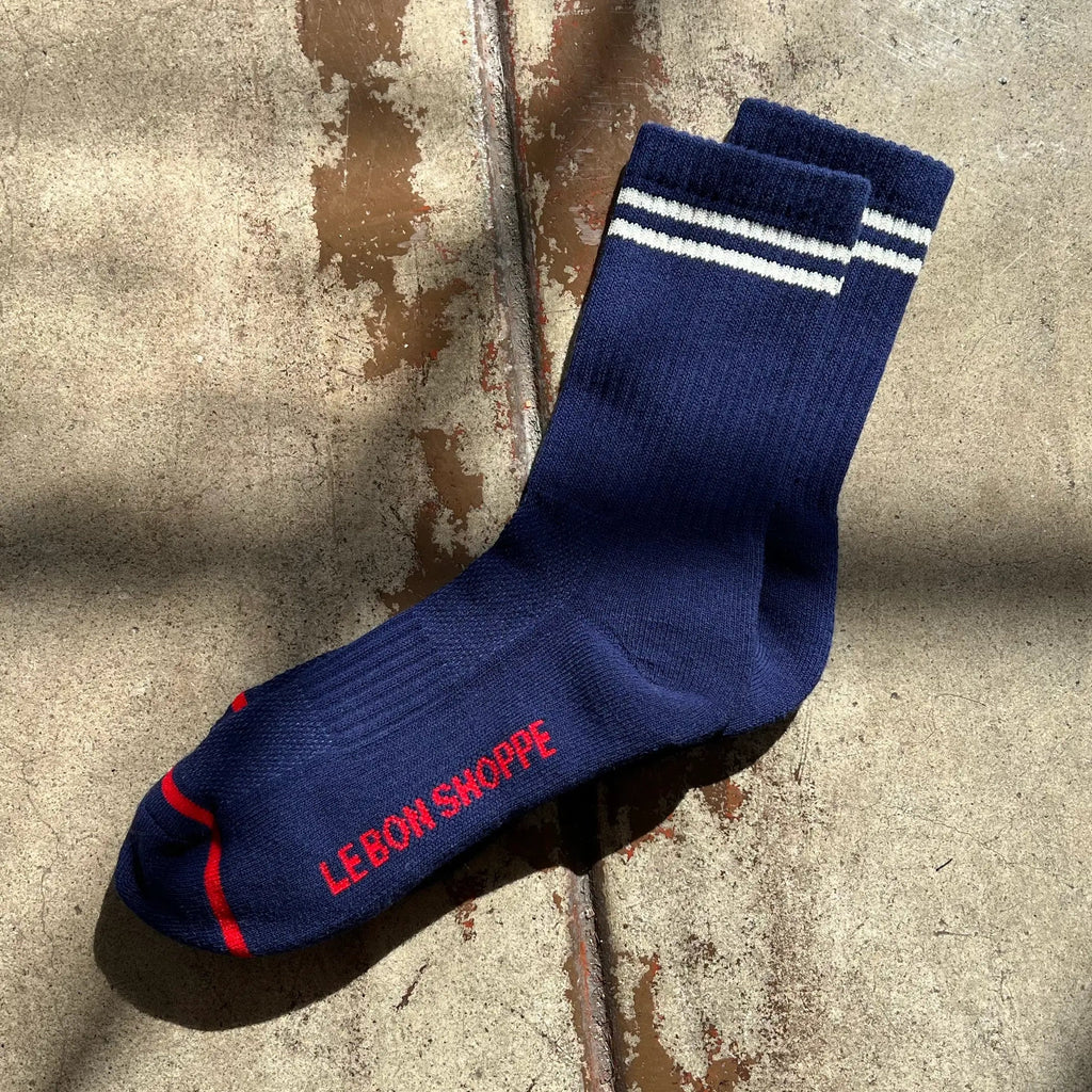 Le Bon Shoppe | Boyfriend Socks Socks LE BON SHOPPE Navy 
