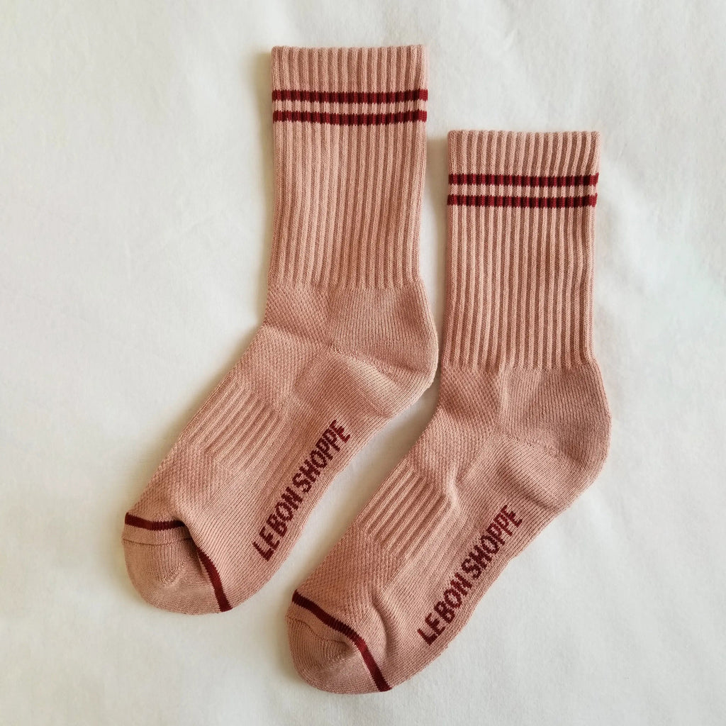Le Bon Shoppe | Boyfriend Socks Socks LE BON SHOPPE Vintage Pink 