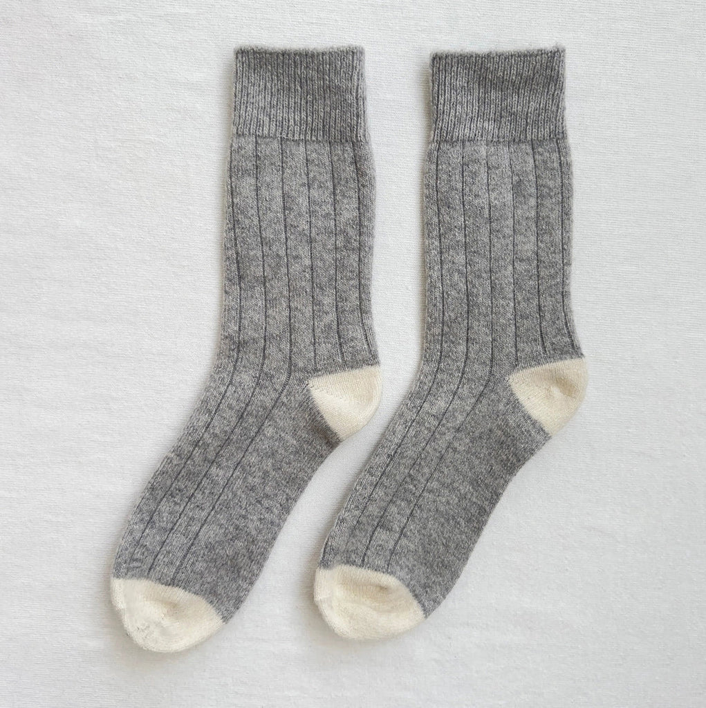Le Bon Shoppe Classic Cashmere Socks LE BON SHOPPE Grey Melange 