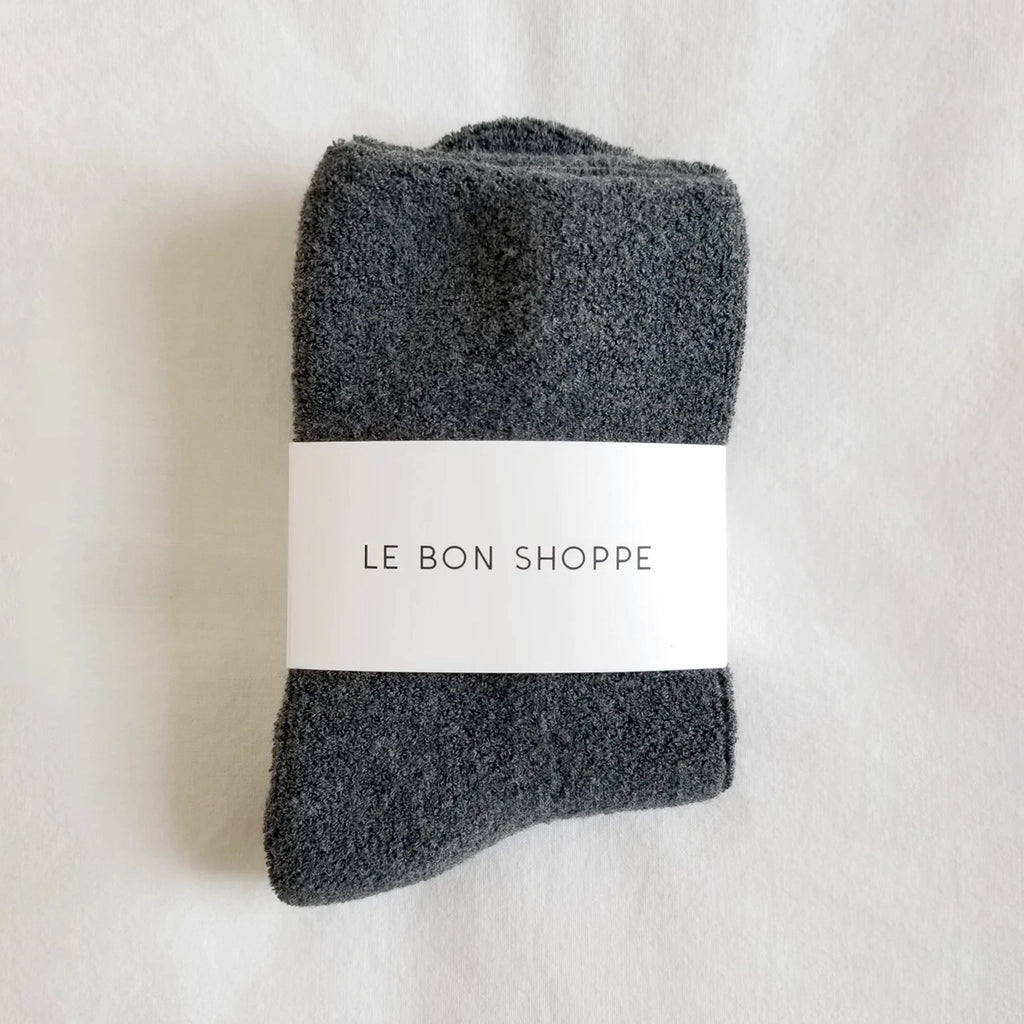 Le Bon Shoppe Cloud Socks Socks LE BON SHOPPE Charcoal 
