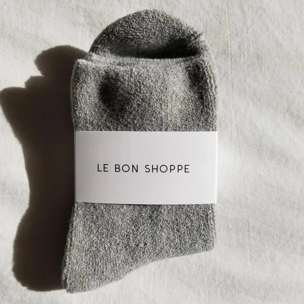 Le Bon Shoppe Cloud Socks Socks LE BON SHOPPE Heather Grey 