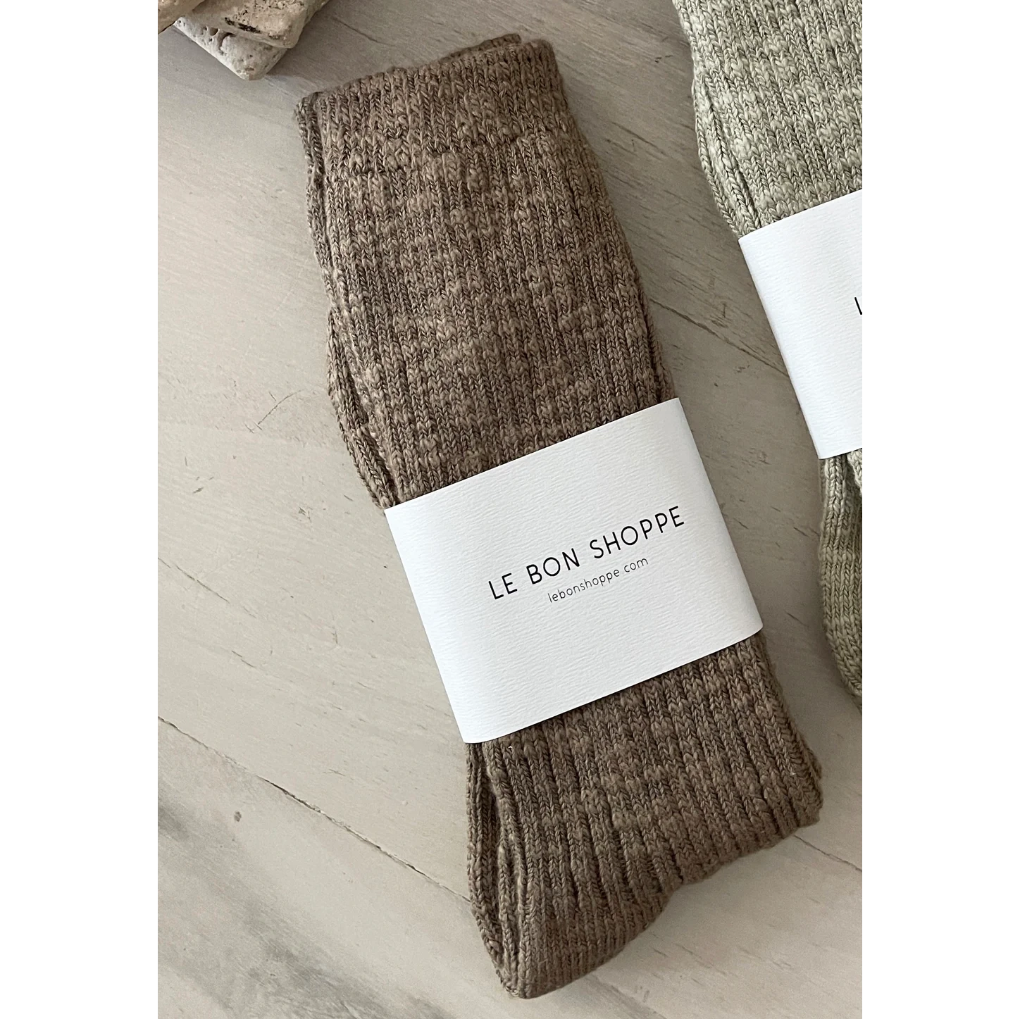 Le Bon Shoppe Cottage Socks Socks LE BON SHOPPE Flax 