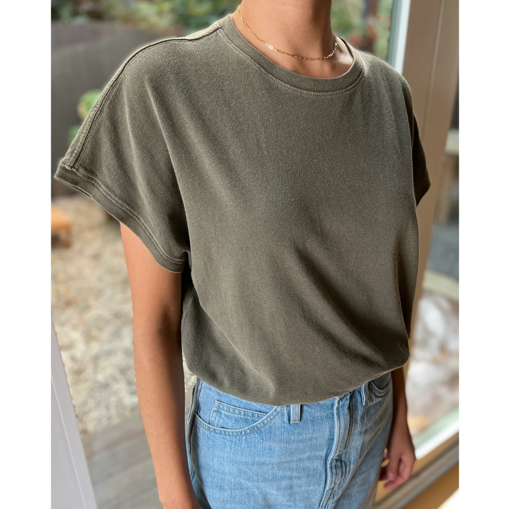 Le Bon Shoppe | Ease Tee Apparel LE BON SHOPPE army green small 