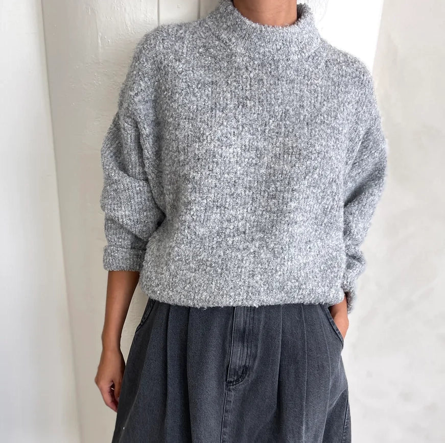 Le Bon Shoppe | Elise Sweater Apparel LE BON SHOPPE heather grey XS/S 