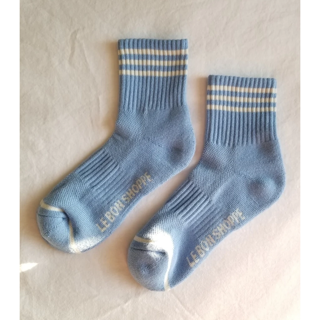 Le Bon Shoppe Girlfriend Socks Socks LE BON SHOPPE Parisian Blue 