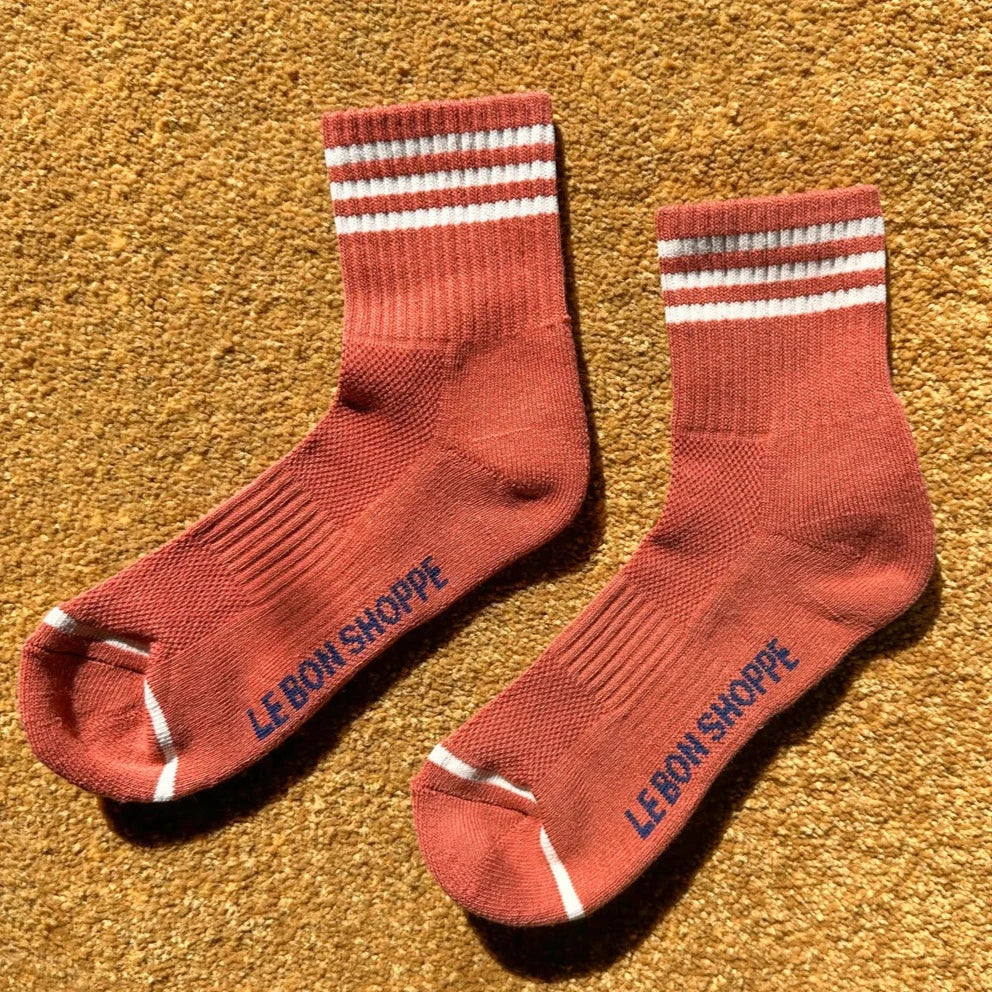 Le Bon Shoppe Girlfriend Socks Socks LE BON SHOPPE Terracotta 