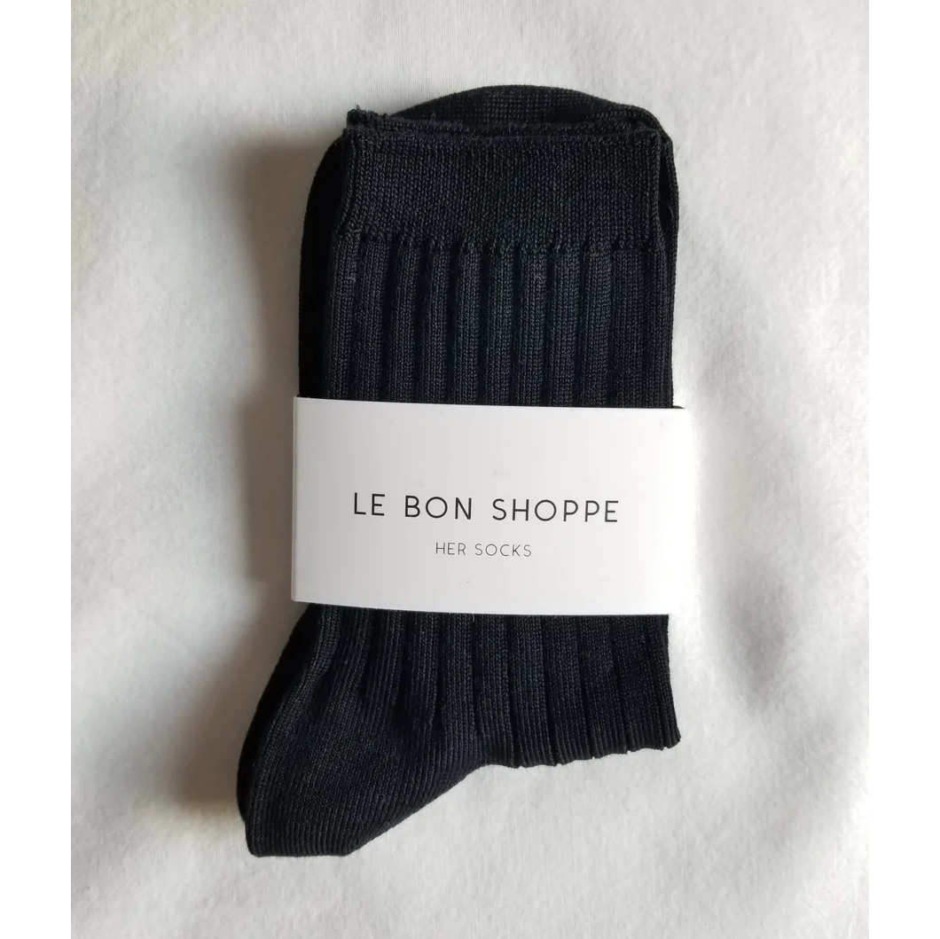 Le Bon Shoppe Her Socks LE BON SHOPPE Black 