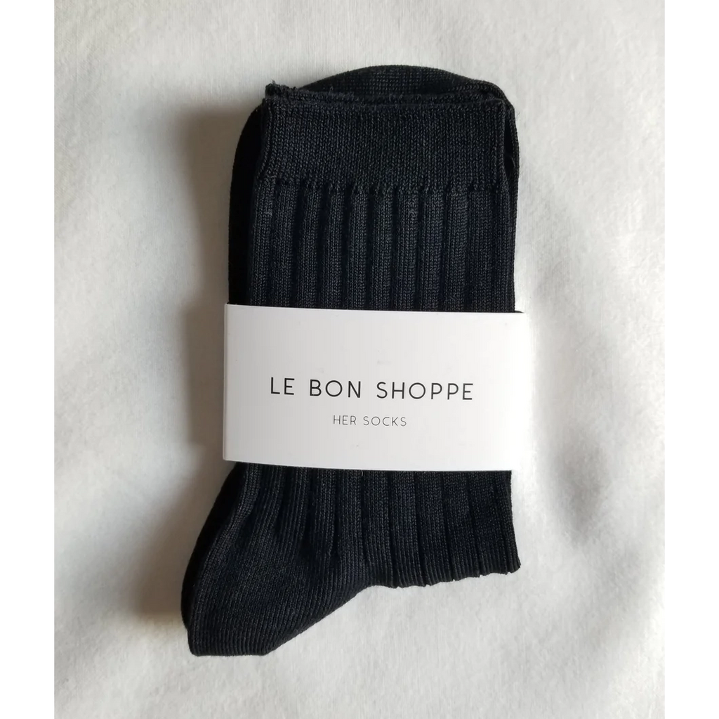 Le Bon Shoppe Her Socks LE BON SHOPPE Black 