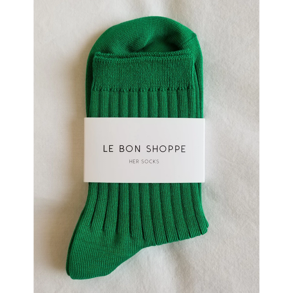 Le Bon Shoppe Her Socks LE BON SHOPPE Kelly Green 