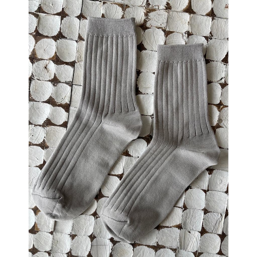Le Bon Shoppe Her Socks LE BON SHOPPE Stone Grey 