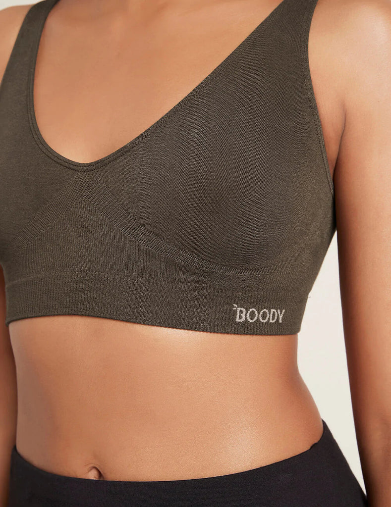 Organic Bamboo Shaper Bra BOODY Olive XS 