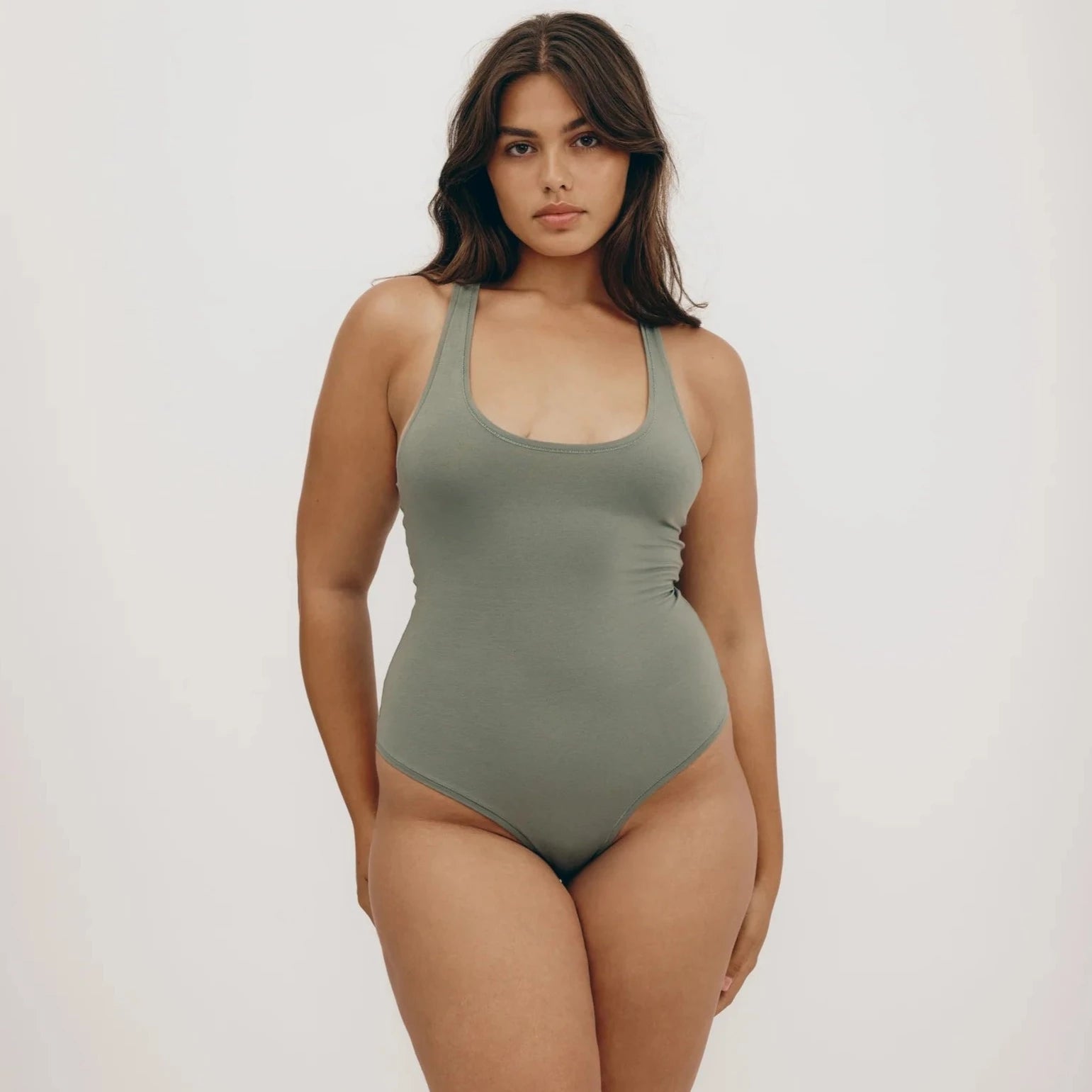 Organic Cotton Flex Bodysuit ORGANIC BASICS Seaweed XS 