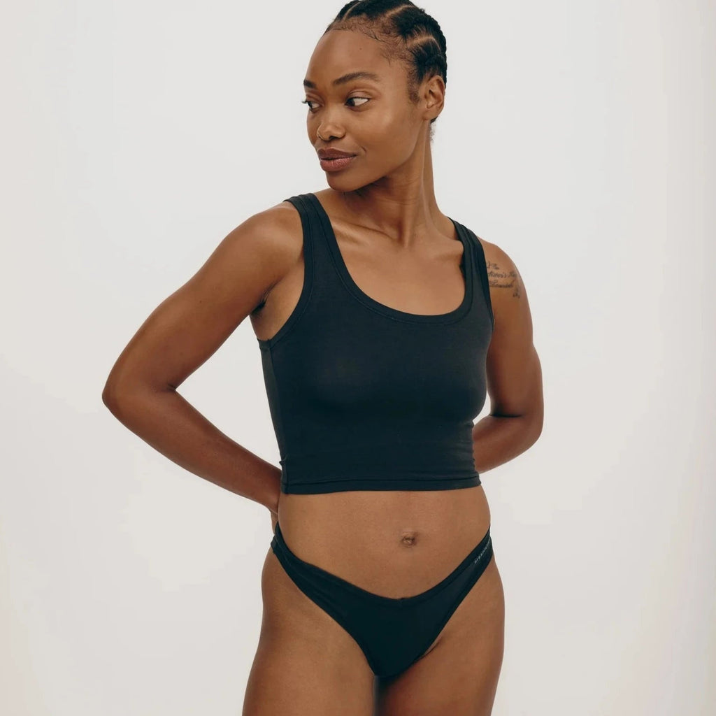 Organic Cotton Flex Tank Top ORGANIC BASICS Black XS 